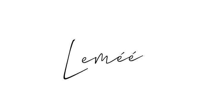 Similarly Allison_Script is the best handwritten signature design. Signature creator online .You can use it as an online autograph creator for name Leméé. Leméé signature style 2 images and pictures png