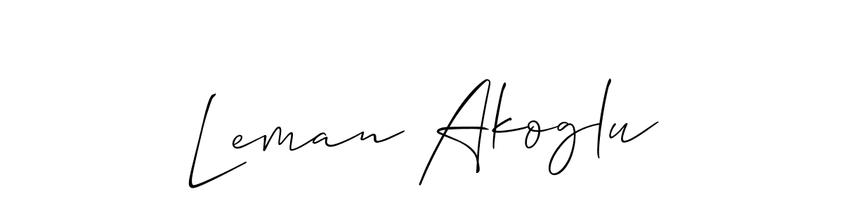 Also You can easily find your signature by using the search form. We will create Leman Akoglu name handwritten signature images for you free of cost using Allison_Script sign style. Leman Akoglu signature style 2 images and pictures png