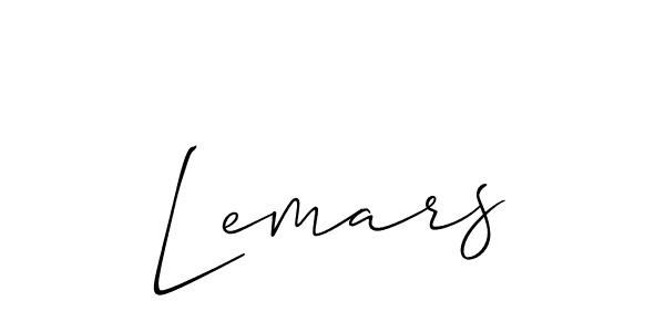 Design your own signature with our free online signature maker. With this signature software, you can create a handwritten (Allison_Script) signature for name Lemars. Lemars signature style 2 images and pictures png