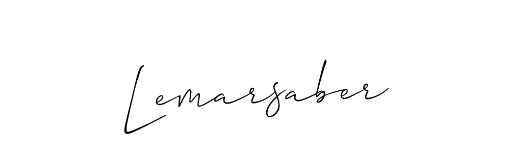 How to make Lemarsaber name signature. Use Allison_Script style for creating short signs online. This is the latest handwritten sign. Lemarsaber signature style 2 images and pictures png