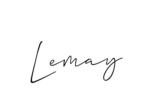 How to make Lemay signature? Allison_Script is a professional autograph style. Create handwritten signature for Lemay name. Lemay signature style 2 images and pictures png