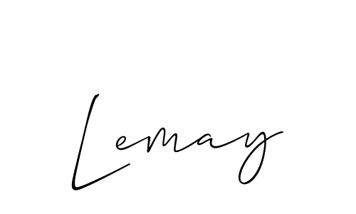 Use a signature maker to create a handwritten signature online. With this signature software, you can design (Allison_Script) your own signature for name Lemay. Lemay signature style 2 images and pictures png