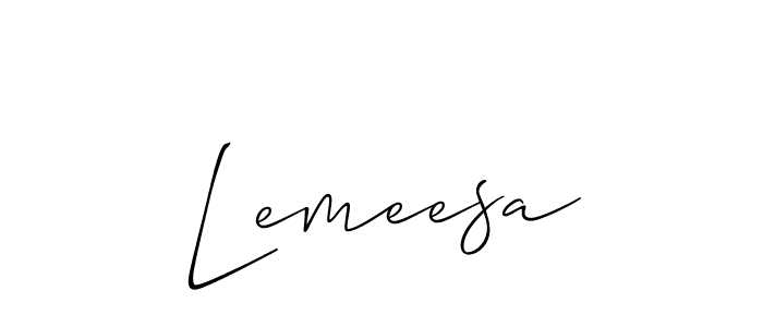 Make a beautiful signature design for name Lemeesa. With this signature (Allison_Script) style, you can create a handwritten signature for free. Lemeesa signature style 2 images and pictures png