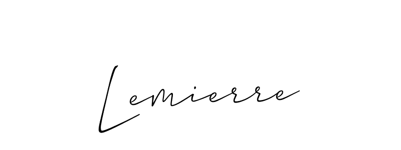 How to Draw Lemierre signature style? Allison_Script is a latest design signature styles for name Lemierre. Lemierre signature style 2 images and pictures png