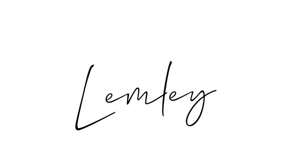Best and Professional Signature Style for Lemley. Allison_Script Best Signature Style Collection. Lemley signature style 2 images and pictures png