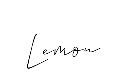 Also we have Lemon name is the best signature style. Create professional handwritten signature collection using Allison_Script autograph style. Lemon signature style 2 images and pictures png