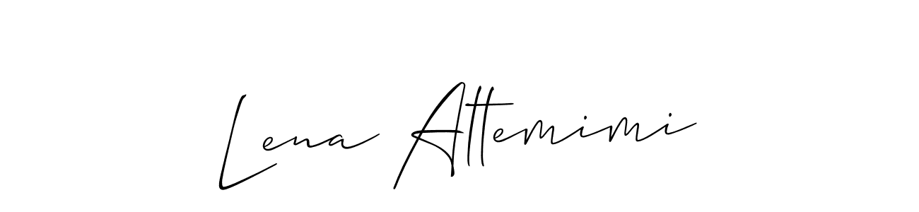 How to make Lena Altemimi name signature. Use Allison_Script style for creating short signs online. This is the latest handwritten sign. Lena Altemimi signature style 2 images and pictures png