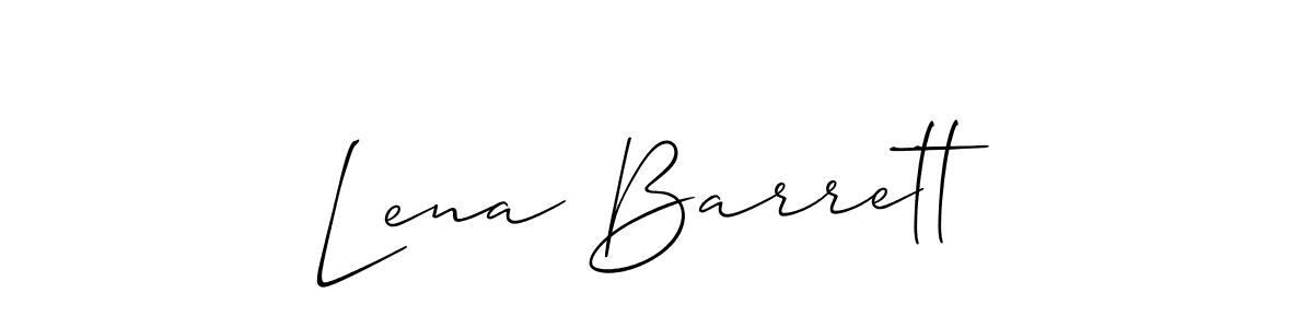 Best and Professional Signature Style for Lena Barrett. Allison_Script Best Signature Style Collection. Lena Barrett signature style 2 images and pictures png