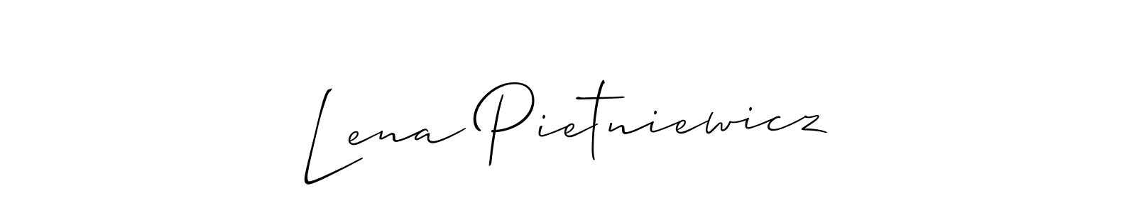 Make a beautiful signature design for name Lena Pietniewicz. Use this online signature maker to create a handwritten signature for free. Lena Pietniewicz signature style 2 images and pictures png