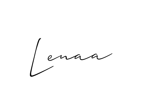 Best and Professional Signature Style for Lenaa. Allison_Script Best Signature Style Collection. Lenaa signature style 2 images and pictures png