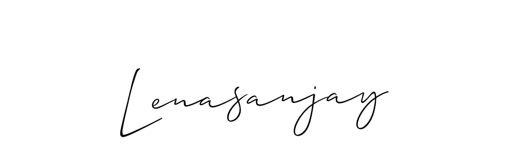 This is the best signature style for the Lenasanjay name. Also you like these signature font (Allison_Script). Mix name signature. Lenasanjay signature style 2 images and pictures png