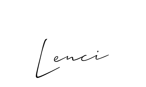 Best and Professional Signature Style for Lenci. Allison_Script Best Signature Style Collection. Lenci signature style 2 images and pictures png