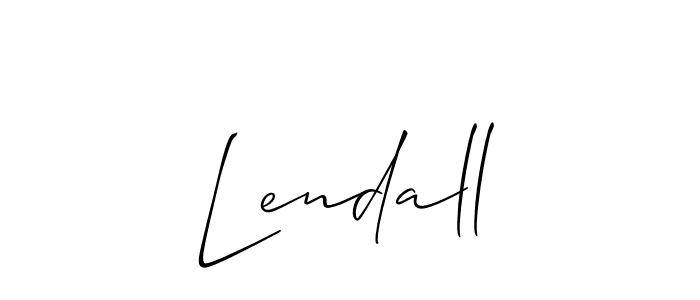 The best way (Allison_Script) to make a short signature is to pick only two or three words in your name. The name Lendall include a total of six letters. For converting this name. Lendall signature style 2 images and pictures png