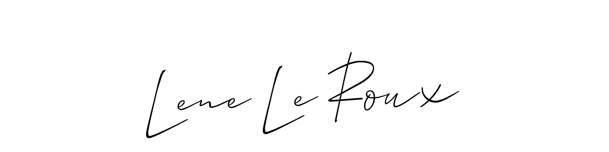 Here are the top 10 professional signature styles for the name Lene Le Roux. These are the best autograph styles you can use for your name. Lene Le Roux signature style 2 images and pictures png