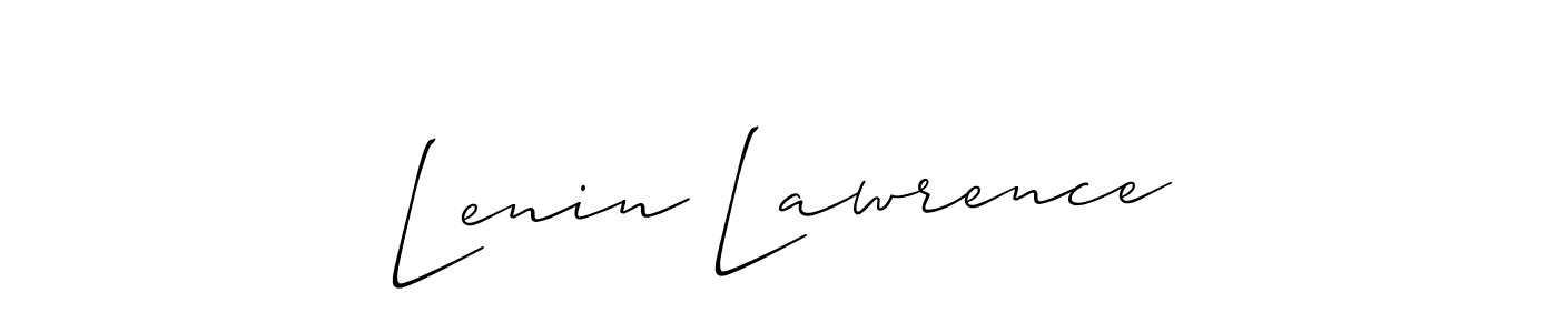 How to make Lenin Lawrence signature? Allison_Script is a professional autograph style. Create handwritten signature for Lenin Lawrence name. Lenin Lawrence signature style 2 images and pictures png