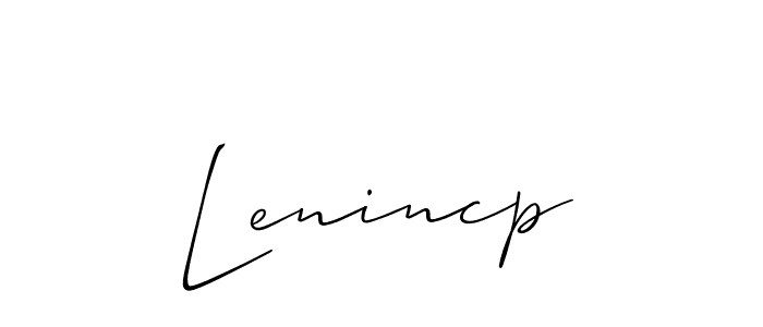 Also we have Lenincp name is the best signature style. Create professional handwritten signature collection using Allison_Script autograph style. Lenincp signature style 2 images and pictures png