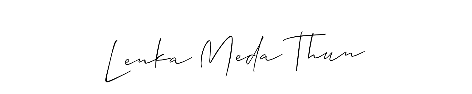 Here are the top 10 professional signature styles for the name Lenka Meda Thun. These are the best autograph styles you can use for your name. Lenka Meda Thun signature style 2 images and pictures png