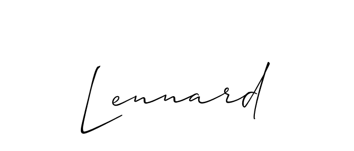 Once you've used our free online signature maker to create your best signature Allison_Script style, it's time to enjoy all of the benefits that Lennard name signing documents. Lennard signature style 2 images and pictures png