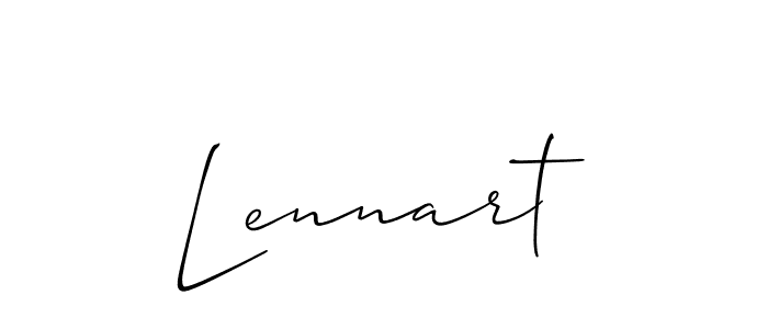 Once you've used our free online signature maker to create your best signature Allison_Script style, it's time to enjoy all of the benefits that Lennart name signing documents. Lennart signature style 2 images and pictures png