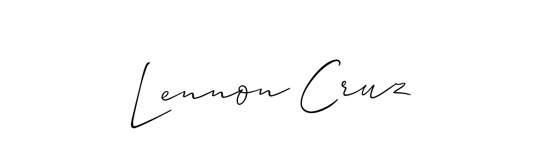 Make a beautiful signature design for name Lennon Cruz. Use this online signature maker to create a handwritten signature for free. Lennon Cruz signature style 2 images and pictures png