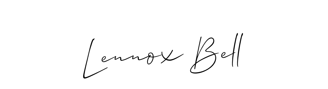 Also You can easily find your signature by using the search form. We will create Lennox Bell name handwritten signature images for you free of cost using Allison_Script sign style. Lennox Bell signature style 2 images and pictures png