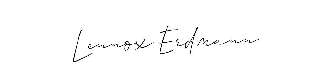 Make a short Lennox Erdmann signature style. Manage your documents anywhere anytime using Allison_Script. Create and add eSignatures, submit forms, share and send files easily. Lennox Erdmann signature style 2 images and pictures png