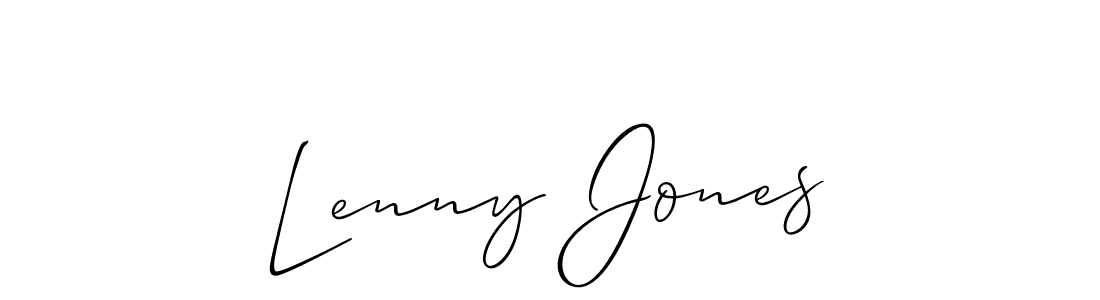 How to make Lenny Jones signature? Allison_Script is a professional autograph style. Create handwritten signature for Lenny Jones name. Lenny Jones signature style 2 images and pictures png