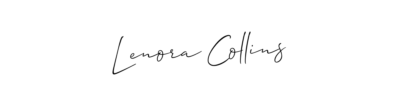 Also we have Lenora Collins name is the best signature style. Create professional handwritten signature collection using Allison_Script autograph style. Lenora Collins signature style 2 images and pictures png