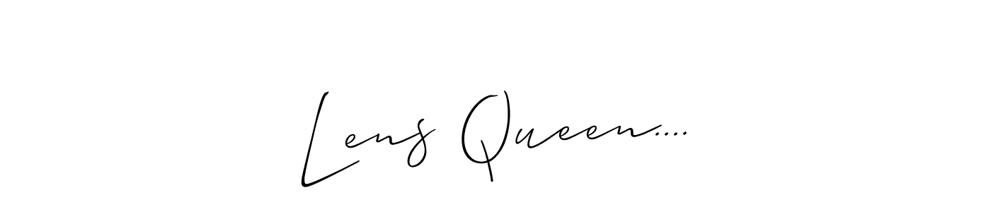 Lens Queen.... stylish signature style. Best Handwritten Sign (Allison_Script) for my name. Handwritten Signature Collection Ideas for my name Lens Queen..... Lens Queen.... signature style 2 images and pictures png