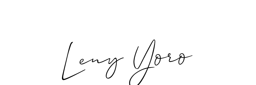 Once you've used our free online signature maker to create your best signature Allison_Script style, it's time to enjoy all of the benefits that Leny Yoro name signing documents. Leny Yoro signature style 2 images and pictures png