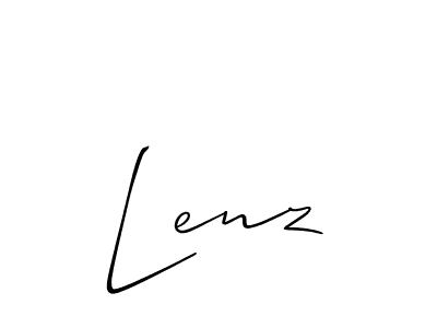 Lenz stylish signature style. Best Handwritten Sign (Allison_Script) for my name. Handwritten Signature Collection Ideas for my name Lenz. Lenz signature style 2 images and pictures png