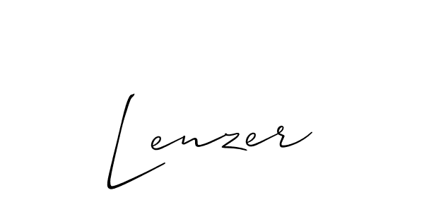 Best and Professional Signature Style for Lenzer. Allison_Script Best Signature Style Collection. Lenzer signature style 2 images and pictures png