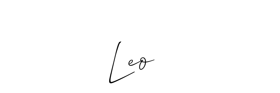 The best way (Allison_Script) to make a short signature is to pick only two or three words in your name. The name Leoမမ include a total of six letters. For converting this name. Leoမမ signature style 2 images and pictures png