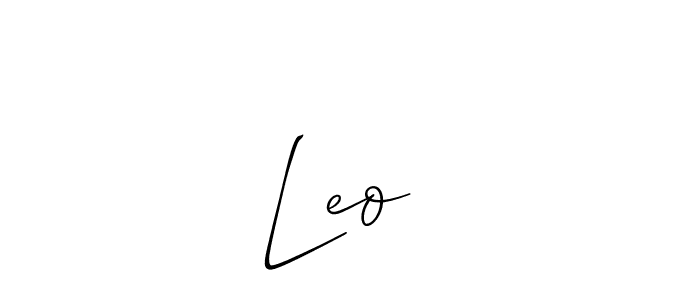 Best and Professional Signature Style for Leo ♡. Allison_Script Best Signature Style Collection. Leo ♡ signature style 2 images and pictures png