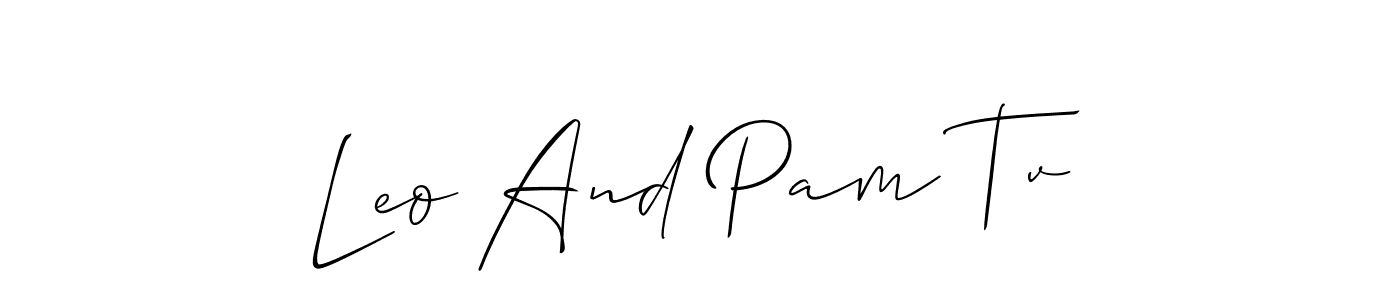 You can use this online signature creator to create a handwritten signature for the name Leo And Pam Tv. This is the best online autograph maker. Leo And Pam Tv signature style 2 images and pictures png