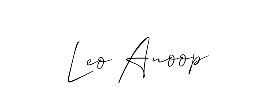 You can use this online signature creator to create a handwritten signature for the name Leo Anoop. This is the best online autograph maker. Leo Anoop signature style 2 images and pictures png