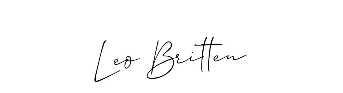 See photos of Leo Britten official signature by Spectra . Check more albums & portfolios. Read reviews & check more about Allison_Script font. Leo Britten signature style 2 images and pictures png