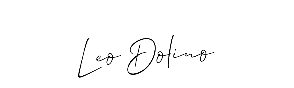 Also You can easily find your signature by using the search form. We will create Leo Dolino name handwritten signature images for you free of cost using Allison_Script sign style. Leo Dolino signature style 2 images and pictures png