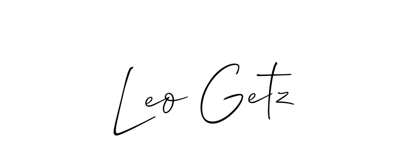 It looks lik you need a new signature style for name Leo Getz. Design unique handwritten (Allison_Script) signature with our free signature maker in just a few clicks. Leo Getz signature style 2 images and pictures png