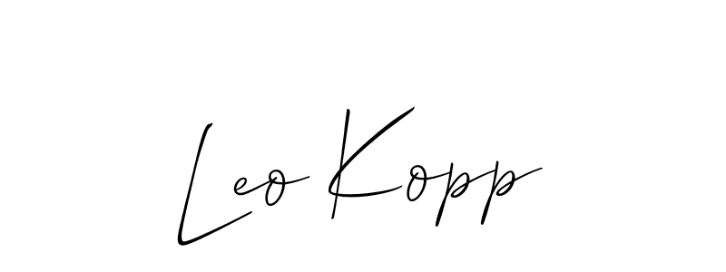 See photos of Leo Kopp official signature by Spectra . Check more albums & portfolios. Read reviews & check more about Allison_Script font. Leo Kopp signature style 2 images and pictures png