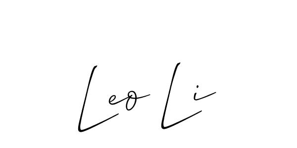 See photos of Leo Li official signature by Spectra . Check more albums & portfolios. Read reviews & check more about Allison_Script font. Leo Li signature style 2 images and pictures png