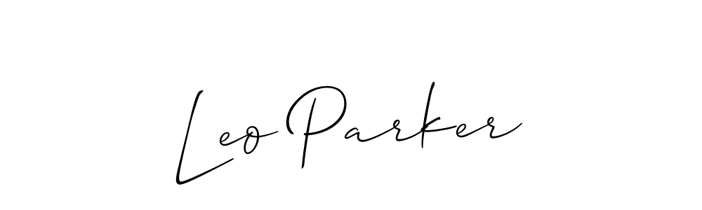 Leo Parker stylish signature style. Best Handwritten Sign (Allison_Script) for my name. Handwritten Signature Collection Ideas for my name Leo Parker. Leo Parker signature style 2 images and pictures png