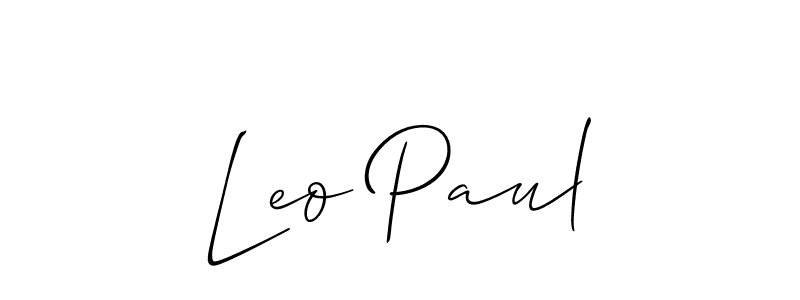 Design your own signature with our free online signature maker. With this signature software, you can create a handwritten (Allison_Script) signature for name Leo Paul. Leo Paul signature style 2 images and pictures png