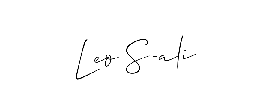 How to Draw Leo S-ali signature style? Allison_Script is a latest design signature styles for name Leo S-ali. Leo S-ali signature style 2 images and pictures png