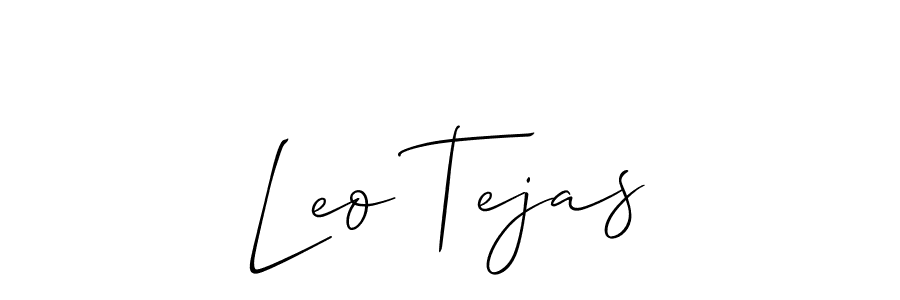 How to make Leo Tejas signature? Allison_Script is a professional autograph style. Create handwritten signature for Leo Tejas name. Leo Tejas signature style 2 images and pictures png