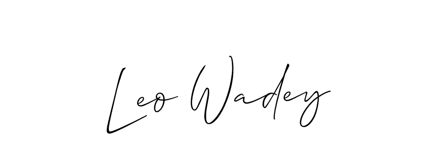 See photos of Leo Wadey official signature by Spectra . Check more albums & portfolios. Read reviews & check more about Allison_Script font. Leo Wadey signature style 2 images and pictures png