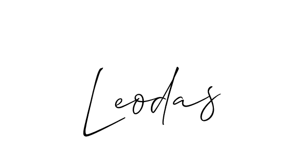 Best and Professional Signature Style for Leodas. Allison_Script Best Signature Style Collection. Leodas signature style 2 images and pictures png