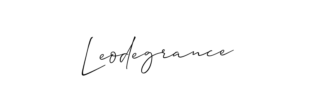 How to Draw Leodegrance signature style? Allison_Script is a latest design signature styles for name Leodegrance. Leodegrance signature style 2 images and pictures png