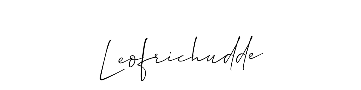 Best and Professional Signature Style for Leofrichudde. Allison_Script Best Signature Style Collection. Leofrichudde signature style 2 images and pictures png