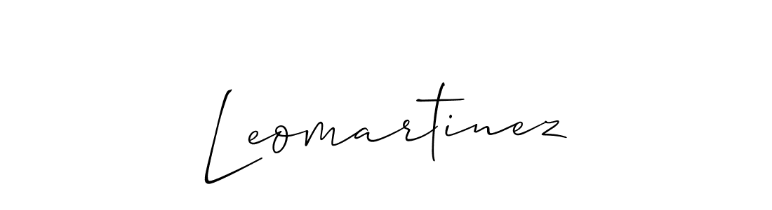 Leomartinez stylish signature style. Best Handwritten Sign (Allison_Script) for my name. Handwritten Signature Collection Ideas for my name Leomartinez. Leomartinez signature style 2 images and pictures png